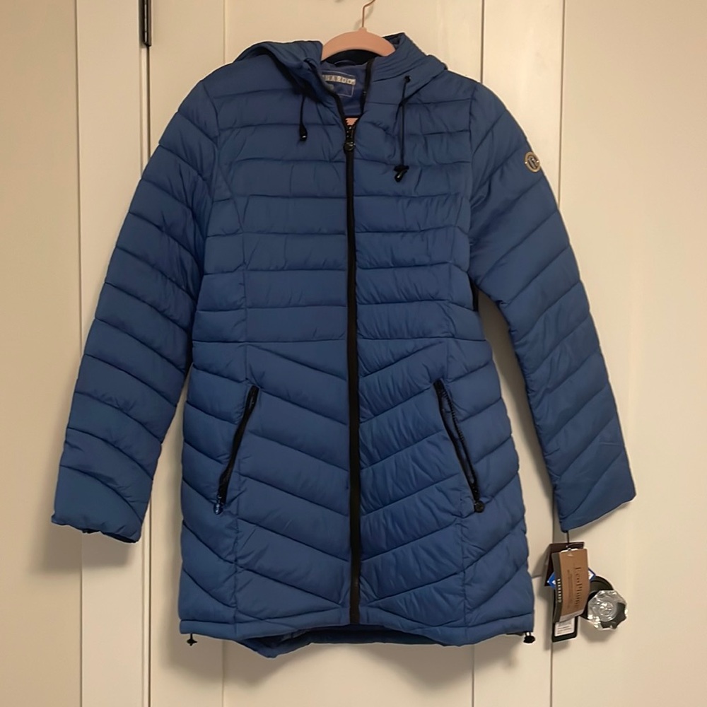 Bernardo womens Blue winter coat Large